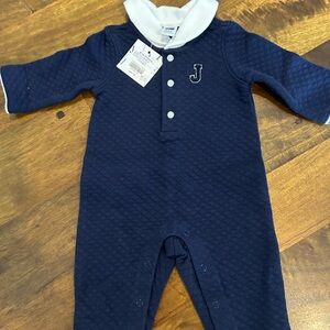 Janie & Jack quilted cotton one piece